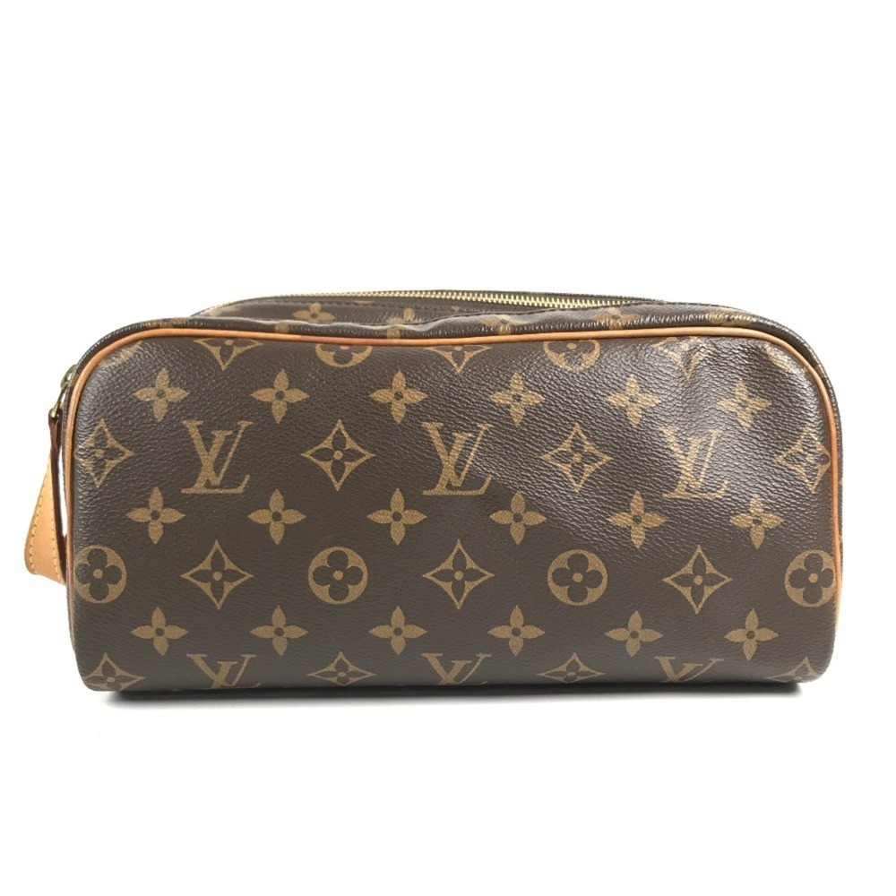 LOUIS VUITTON M44494 Monogram Dopp Kit Bag Clutch Handbag Pouch Second Canvas...